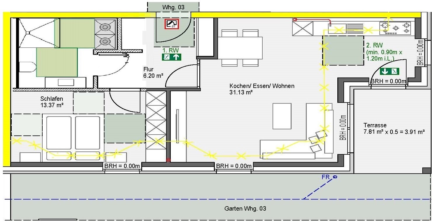 Terrassenwohnung zum Kauf provisionsfrei 255.700 € 2 Zimmer 64 m²<br/>Wohnfläche Raesfeld Raesfeld 46348