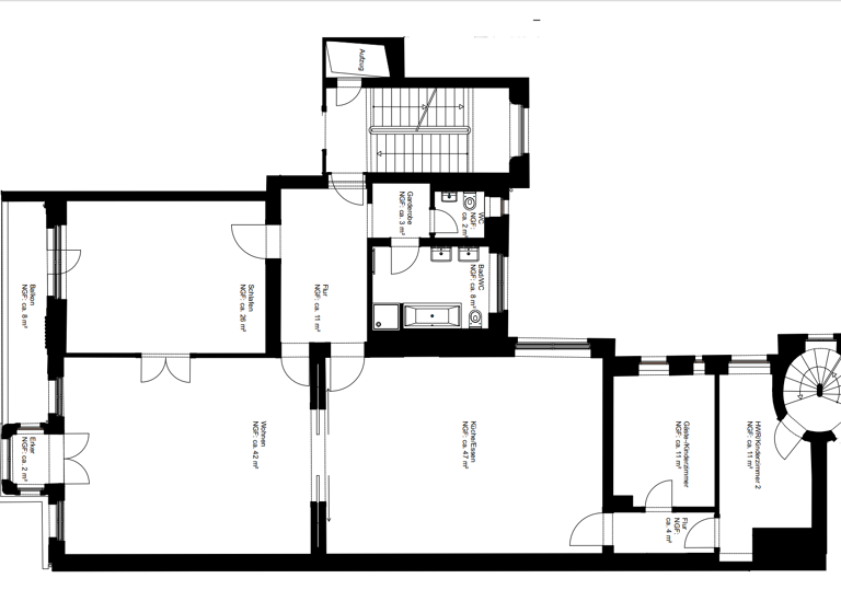 Wohnung zur Miete 4.500 € 5 Zimmer 180 m²<br/>Wohnfläche 3/5<br/>Geschoss Charlottenburg Berlin 10629