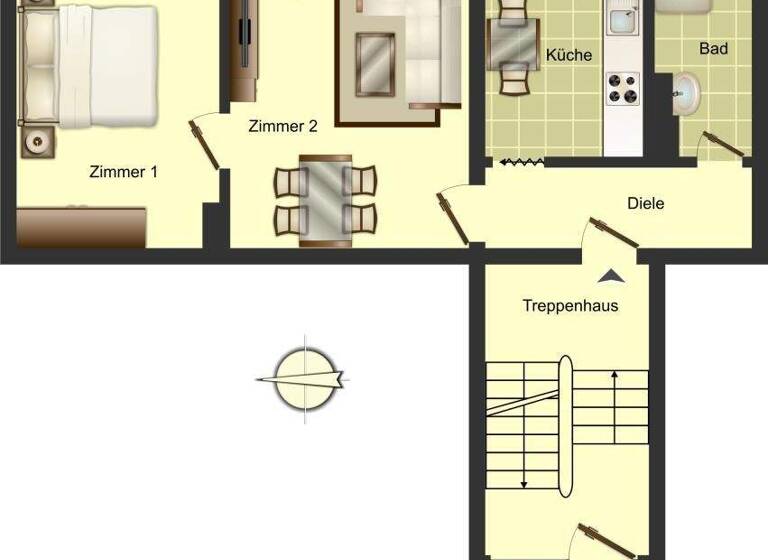 Wohnung zur Miete 359 € 2,5 Zimmer 40 m² EG frei ab 01.05.2026 Feldstraße 10 Rünthe Bergkamen 59192