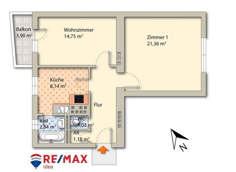 Wohnung zum Kauf 165.000 € 2 Zimmer 57 m² 2. Geschoss Lind Villach 9500