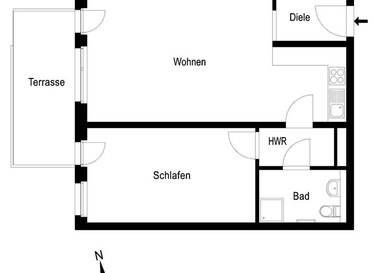 Wohnung zur Miete 1.135 € 2 Zimmer 66,6 m² EG frei ab 01.03.2026 Kopenhagener Straße 101 Wilhelmsruh Berlin 13158