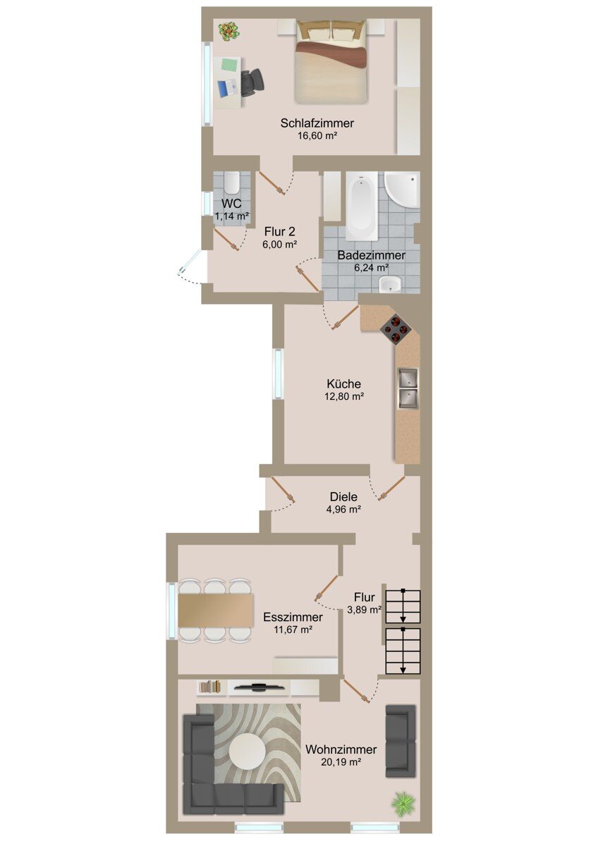 Doppelhaushälfte zum Kauf 98.000 € 5 Zimmer 112,3 m²<br/>Wohnfläche 579 m²<br/>Grundstück Goethestraße 48 Sandersdorf Sandersdorf-Brehna/ Sandersdorf 06792