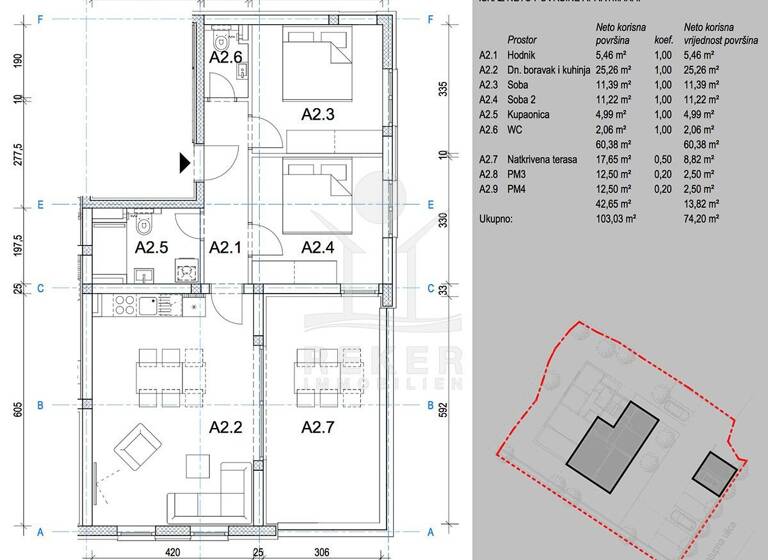 Wohnung zum Kauf - Erstbezug 252.757 € 3 Zimmer 78 m² 1. Geschoss Novalja 53291