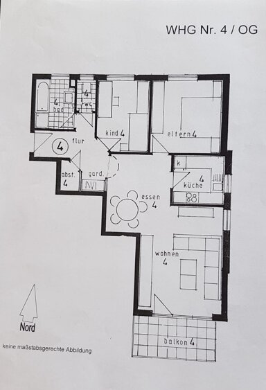 Wohnung zur Miete 860 € 3,5 Zimmer 85 m² 1. Geschoss frei ab sofort Am Seitzentor 6 Obereisesheim Neckarsulm 74172