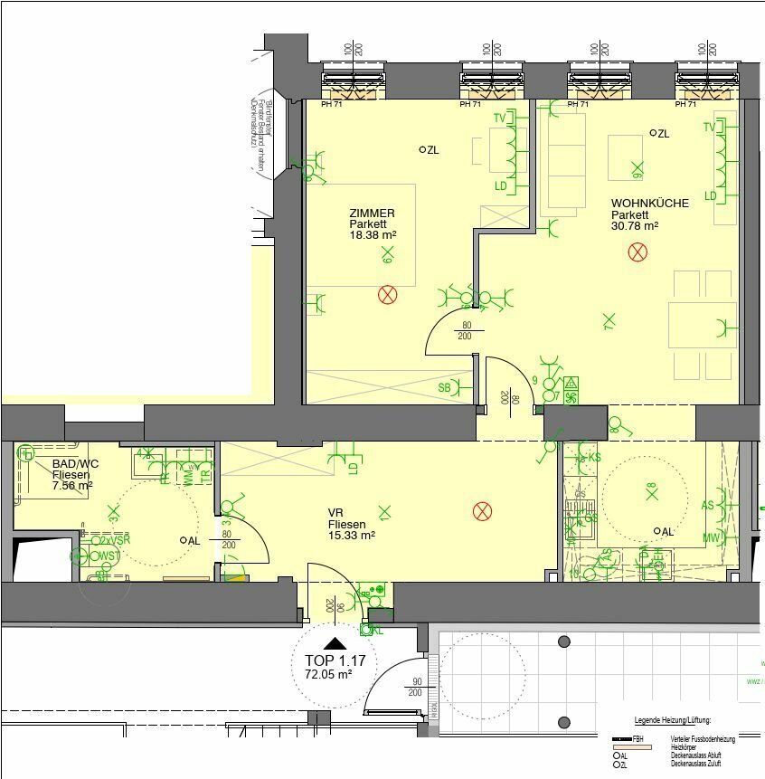 Wohnung zur Miete 816 € 2 Zimmer 72,1 m²<br/>Wohnfläche Komarigasse Wiener Neustadt 2700