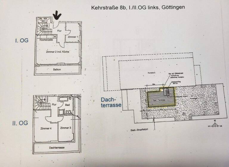 Maisonette zur Miete 1.975 € 4 Zimmer 136 m² 2. Geschoss frei ab 01.03.2026 Kehrstraße 8b Geismar Göttingen 37085