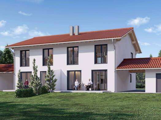 Doppelhaushälfte zum Kauf - Erstbezug provisionsfrei 4 Zimmer 12 m² 316 m² Grundstück Bussardstrasse 20 20 Parkstetten 94365