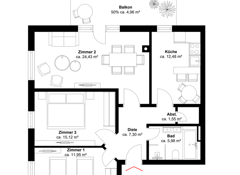 Wohnung zum Kauf 499.000 € 3 Zimmer 84 m² Sassnitz 18546
