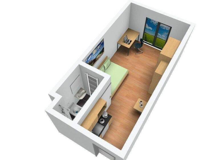 Studio zum Kauf als Kapitalanlage geeignet 121.500 € 1 Zimmer 22,5 m² Mettener Straße 47 Deggendorf 94469