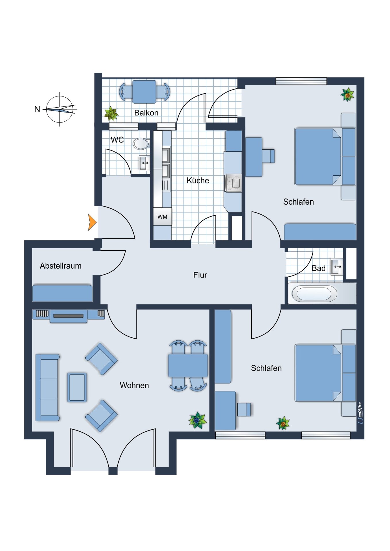 Wohnung zum Kauf 529.500 € 3 Zimmer 85 m²<br/>Wohnfläche 5.<br/>Geschoss Friedenheim München 80687