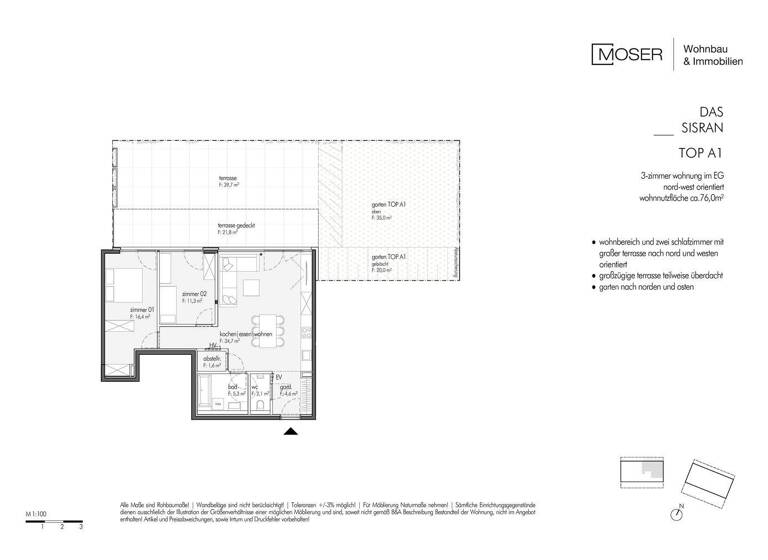 Wohnung zum Kauf provisionsfrei 610.000 € 3 Zimmer 76 m² EG Sistrans 6073