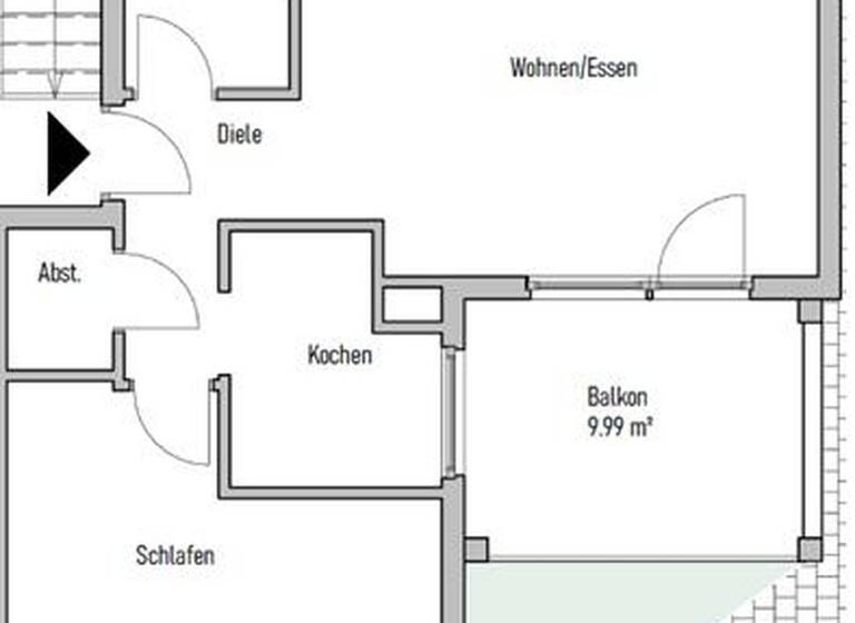 Wohnung zur Miete 970 € 2 Zimmer 70 m² 2. Geschoss Kradepohlsmühlenweg 1A Gronau Bergisch Gladbach 51469