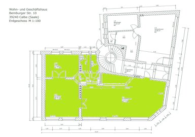 Laden zum Kauf 40.000 € 129 m² Verkaufsfläche Bernburger Str. 10 Calbe Calbe (Saale) 39240