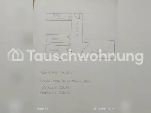 Wohnung zur Miete nur mit Wohnberechtigungsschein Tauschwohnung 330 € 2 Zimmer 55 m² 4. Geschoss Weißensee Berlin 13088