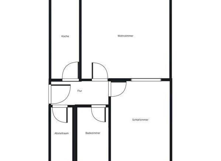 Wohnung zur Miete 491 € 1,5 Zimmer 36,3 m² 1. Geschoss frei ab 18.04.2026 Schlumacherstr. 17 Innenstadt Lübeck 23552