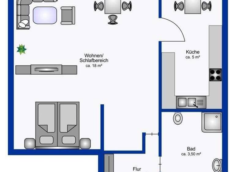 Studio zur Miete 650 € 1 Zimmer 30 m² Ahlem Hannover / Ahlem 30453
