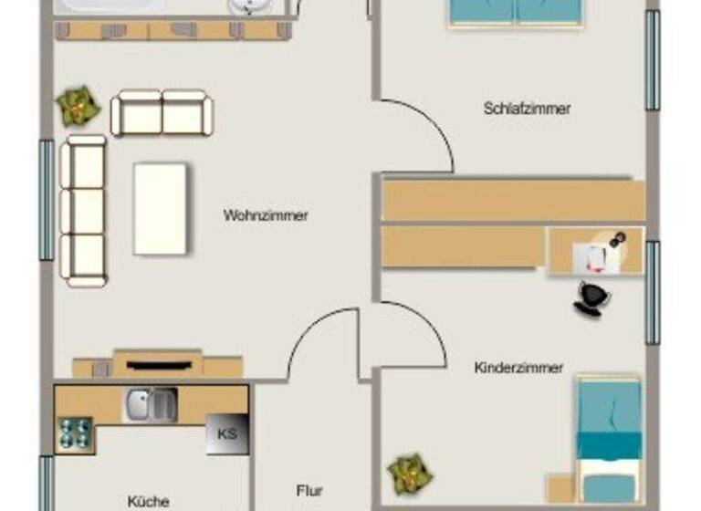 Wohnung zur Miete 469 € 3,5 Zimmer 53,3 m² EG frei ab 01.05.2026 Körnerstraße 12 Hüls Marl 45772