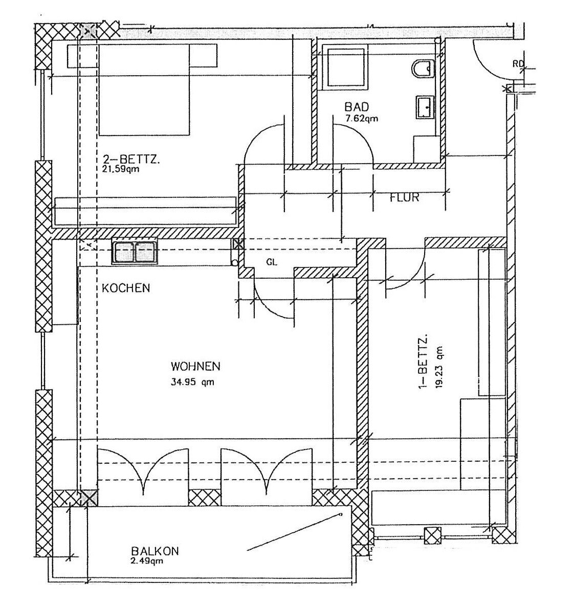 Wohnung zur Miete 820 € 3 Zimmer 97,4 m²<br/>Wohnfläche 1.<br/>Geschoss ab sofort<br/>Verfügbarkeit Bad Staffelstein Bad Staffelstein 96231