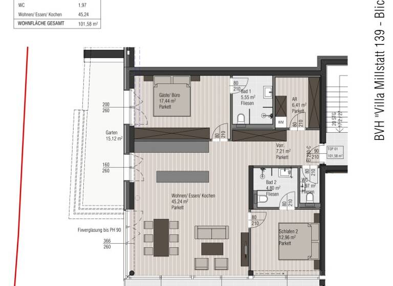 Wohnung zum Kauf 900.000 € 3 Zimmer 101,6 m² Millstatt am See 9872