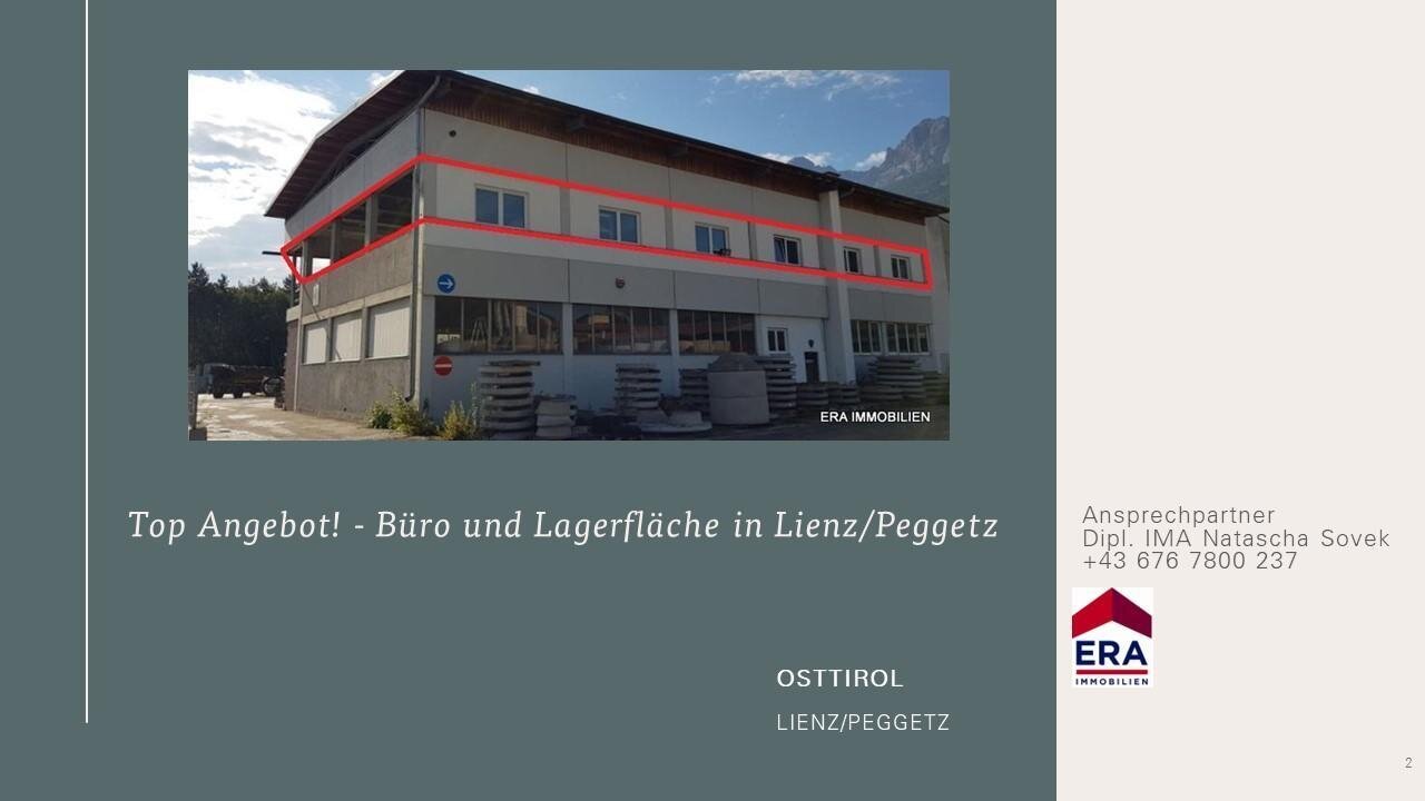 Bürofläche zur Miete 206,1 m²<br/>Bürofläche Lienz 9900