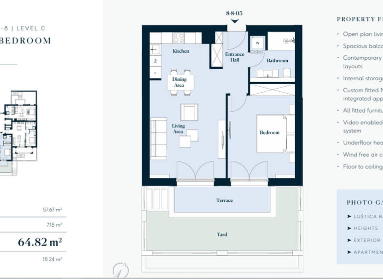 Wohnung zum Kauf 529.000 € 2 Zimmer 57,7 m² Lustica Bay 85323