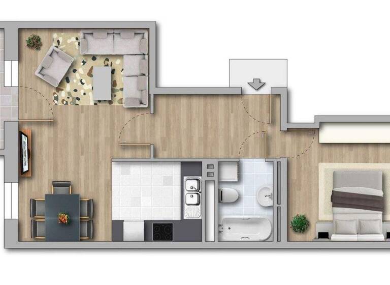 Wohnung zur Miete 382 € 2 Zimmer 50,2 m² 3. Geschoss Astonstraße 54 Sudenburg Magdeburg 39116