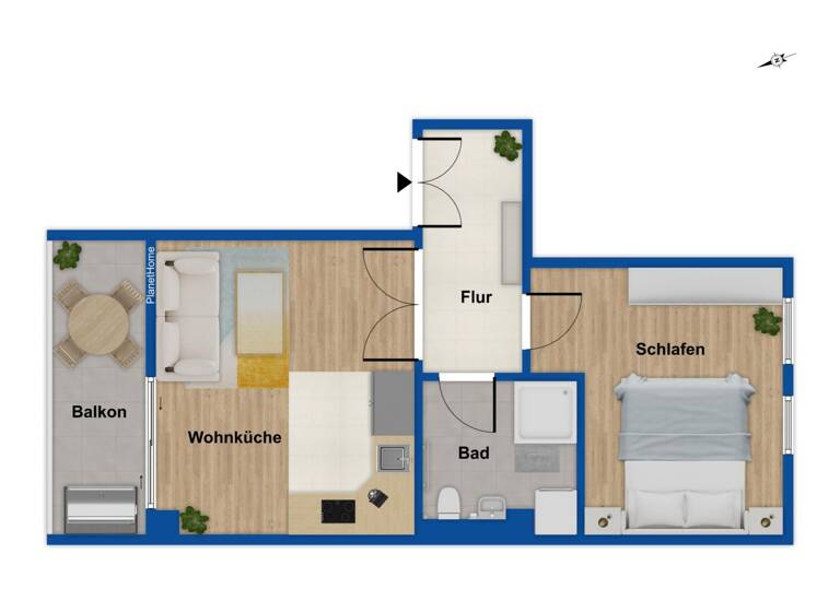 Wohnung zum Kauf 158.000 € 2 Zimmer 52,5 m²<br/>Wohnfläche 3.<br/>Geschoss Gohlis - Süd Leipzig 04155