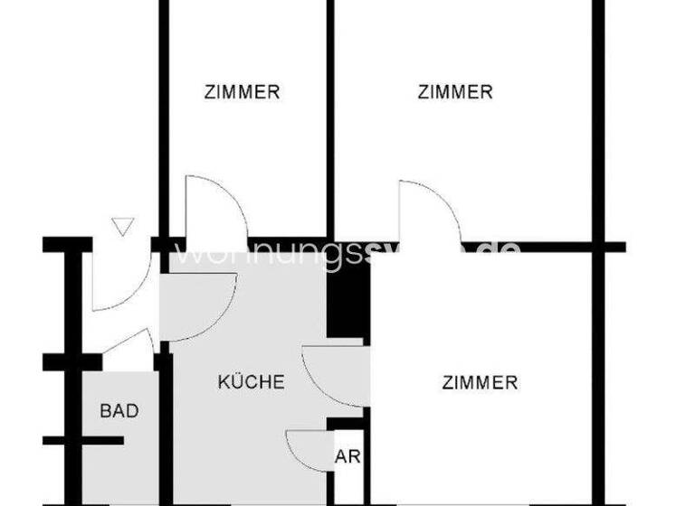 Studio zur Miete Tauschwohnung 498 € 2 Zimmer 48 m² 1. Geschoss Bahrenfeld Hamburg 22761