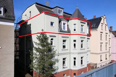 Wohnung zur Miete 355 € 2 Zimmer 70,4 m² 2. Geschoss Leonhardtstraße 15 Greiz Greiz 07973