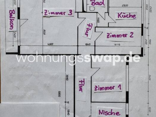 Wohnung zur Miete Tauschwohnung 512 € 3 Zimmer 88 m² 6. Geschoss Lichtenberg Lichtenberg 10369