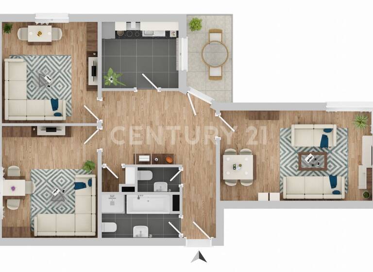 Wohnung zum Kauf 317.000 € 3 Zimmer 86 m² 1. Geschoss frei ab sofort Großprüfening-Dechbetten-Königswiesen Regensburg 93051