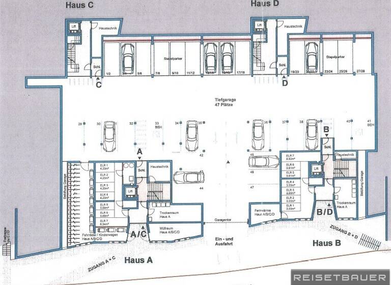 Tiefgarage zum Kauf 14.800 € Hausleitnerweg Waldegg Linz 4020