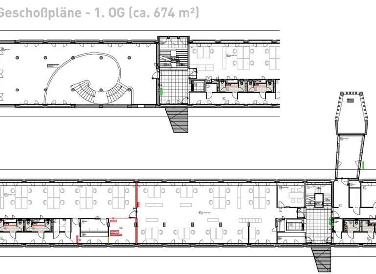 Büro zur Miete 14,50 € 674 m² Bürofläche Stadtmitte Offenburg 77652