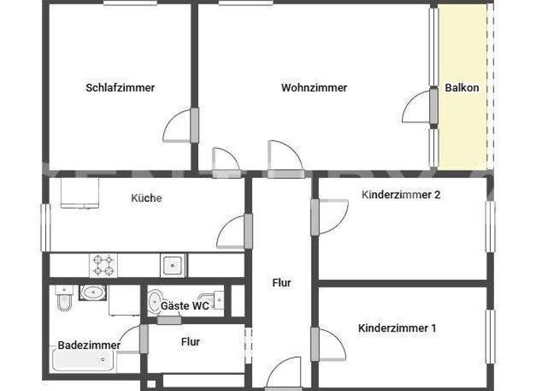 Wohnung zum Kauf 270.000 € 4 Zimmer 89 m² 2. Geschoss Waldkraiburg 84478