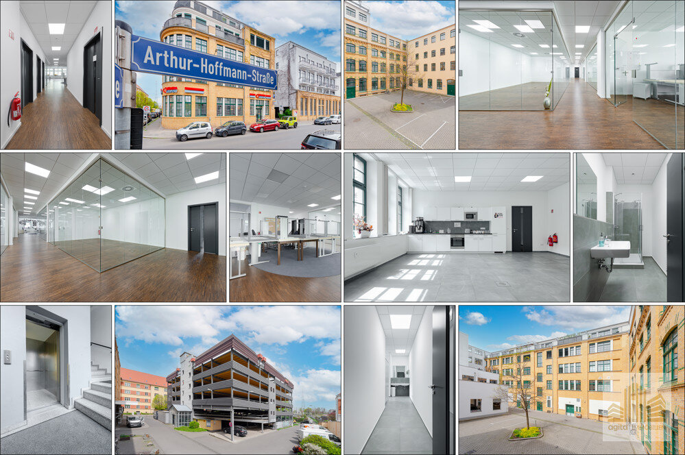 Bürogebäude zur Miete 5.917,27 € 9 Zimmer 563,6 m²<br/>Bürofläche Arthur-Hoffmann-Straße 175 Connewitz Leipzig / Connewitz 04277