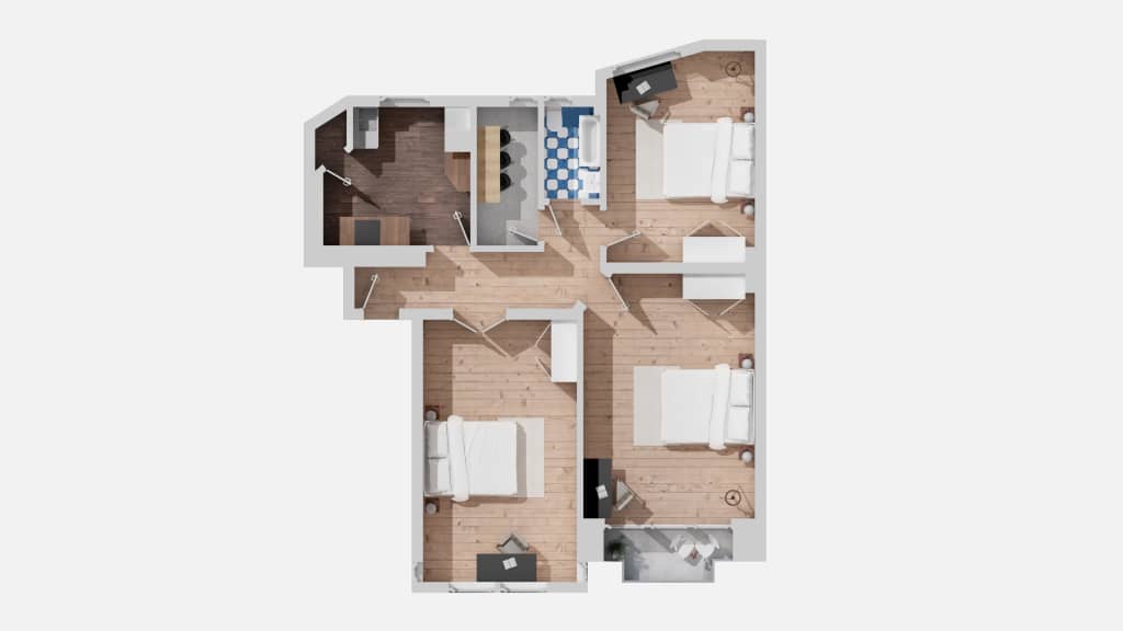 Wohnung zur Miete Wohnen auf Zeit 990 € 3 Zimmer 22,2 m²<br/>Wohnfläche ab sofort<br/>Verfügbarkeit Brünnhildestraße 8 Friedenau Berlin 12159