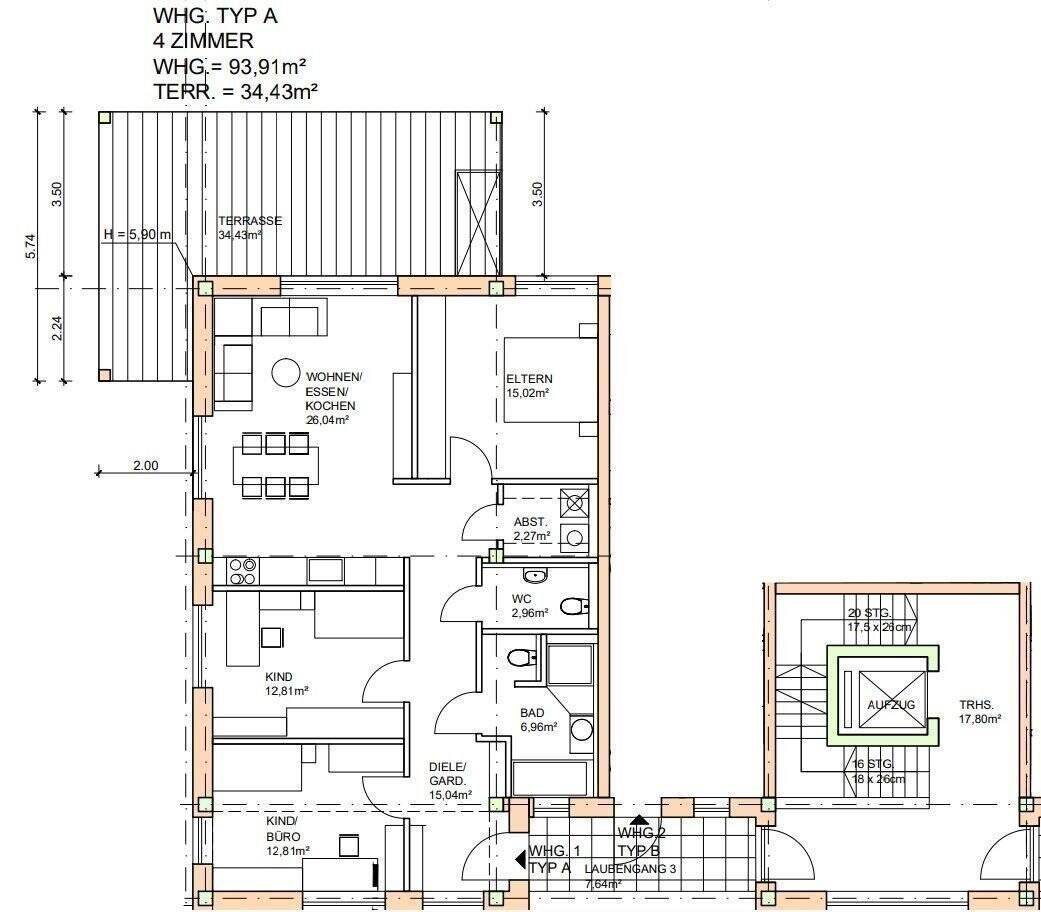 Wohnung zum Kauf provisionsfrei 437.000 € 4 Zimmer 115 m²<br/>Wohnfläche Mindersdorf Hohenfels 78355