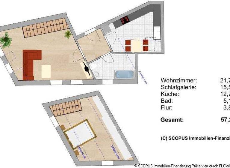 Maisonette zum Kauf 74.000 € 2 Zimmer 57,2 m² Waldenburg 08396