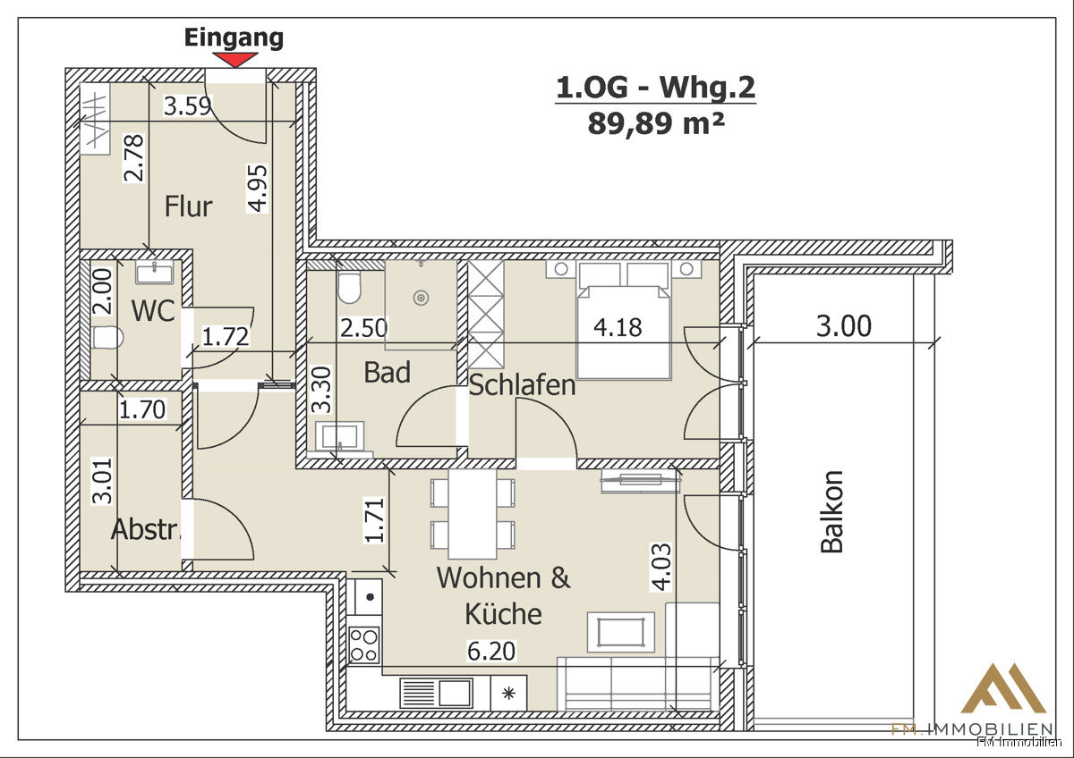 Wohnung zur Miete 695 € 2 Zimmer 89,9 m²<br/>Wohnfläche 1.<br/>Geschoss Tenstedt Cappeln (Oldenburg) 49692