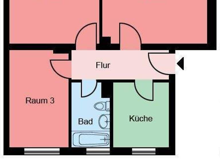 Wohnung zur Miete 449 € 3 Zimmer 59,7 m² 2. Geschoss frei ab 03.05.2026 Harkortstraße 52 Merklinde Castrop-Rauxel 44577