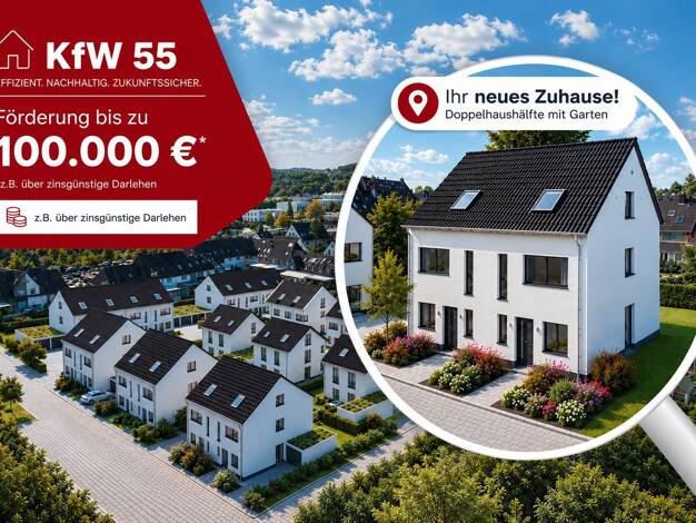 Doppelhaushälfte zum Kauf - Erstbezug provisionsfrei 460.700 € 5,5 Zimmer 120 m² 175 m² Grundstück Etzelweg Wickede Brackel 44319