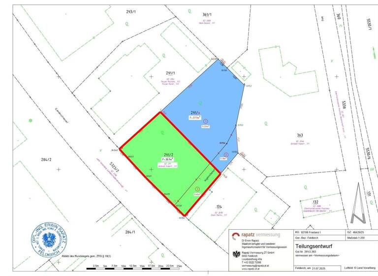 Grundstück zum Kauf 377 m² Grundstück Alte Landstraße Frastanz 6820