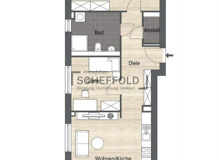 Wohnung zum Kauf - Erstbezug provisionsfrei 386.900 € 3,5 Zimmer 75,1 m² 2. Geschoss Albert-Magg-Straße 18 Laupheim 88471