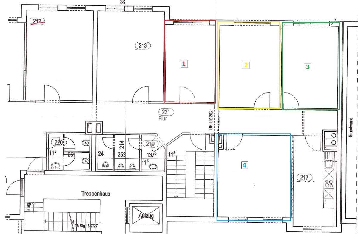 Praxis zur Miete provisionsfrei 14,50 € 1 Zimmer Nonnenstraße 5b Plagwitz Leipzig 04229