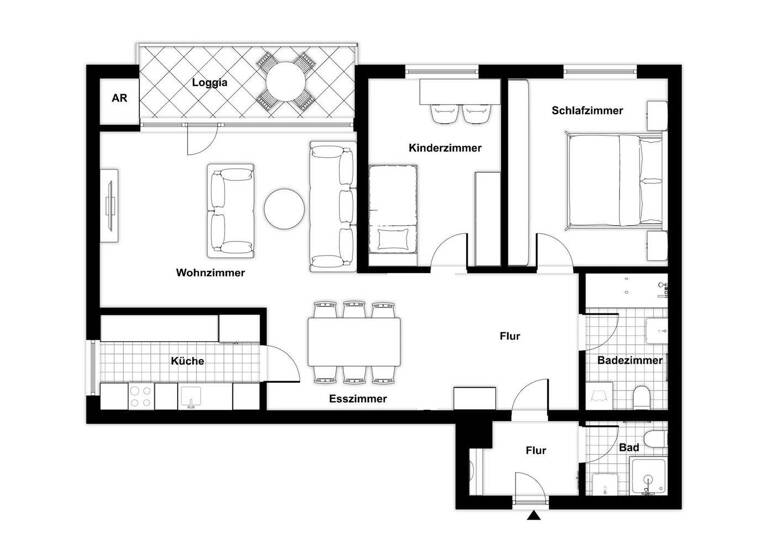 Wohnung zum Kauf 155.000 € 3,5 Zimmer 87 m² Hillegossen Bielefeld 33699