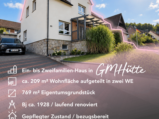 Einfamilienhaus zum Kauf 6 Zimmer 209 m² 769 m² Grundstück Am Fillerschloß 31 Alt-Georgsmarienhütte Georgsmarienhütte 49124