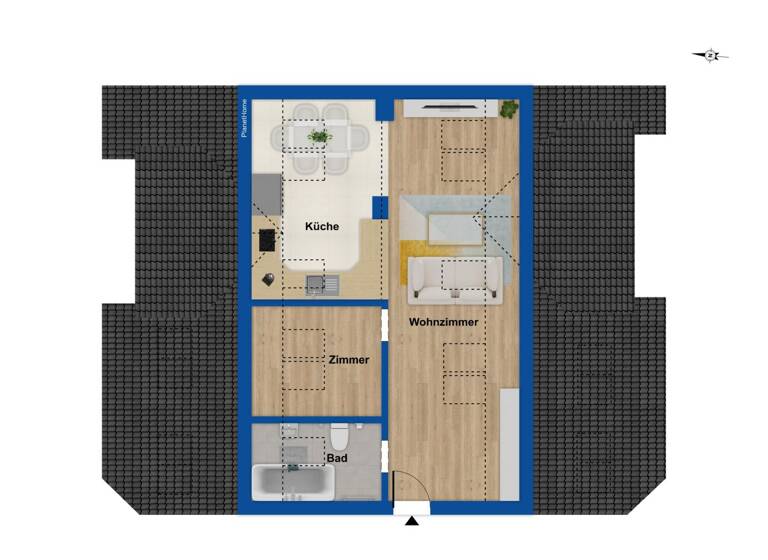 Wohnung zum Kauf 360.000 € 2 Zimmer 42,9 m² 3. Geschoss Taufkirchen 82024