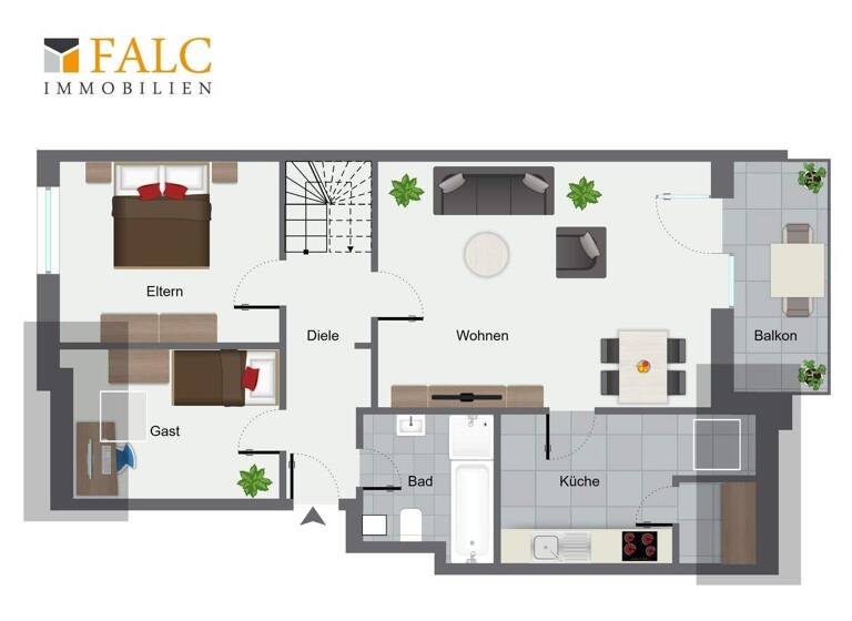 Maisonette zum Kauf provisionsfrei 259.000 € 5 Zimmer 105 m² 3. Geschoss frei ab sofort Wessumer Straße 64a Ahaus 48683