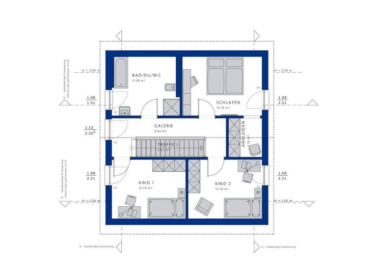Einfamilienhaus zum Kauf 425.344 € 5 Zimmer 136 m² 728 m² Grundstück Schönau Wenden 57482