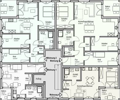 Wohnung zur Miete 500 € 1 Zimmer 37,5 m² 1. Geschoss Ilshofen Ilshofen 74532